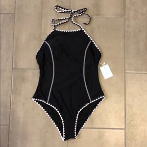 NWT black and white swimsuit